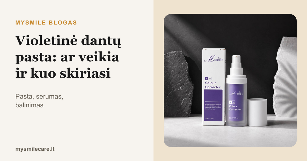 MySmile V34 violetinis dantų spalvos korektorius
