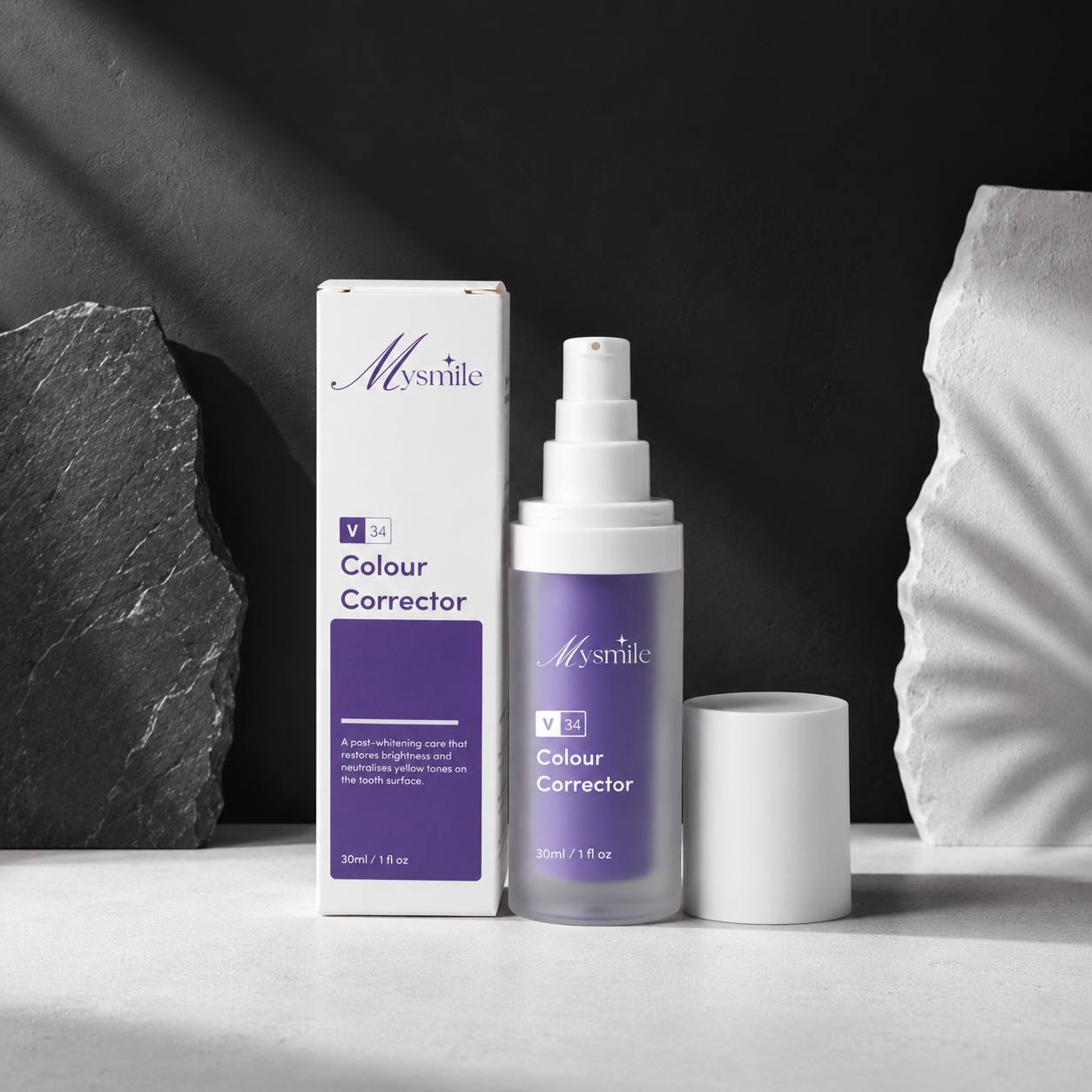 MySmile | V34 Violetinis Dantų Spalvos Korektorius