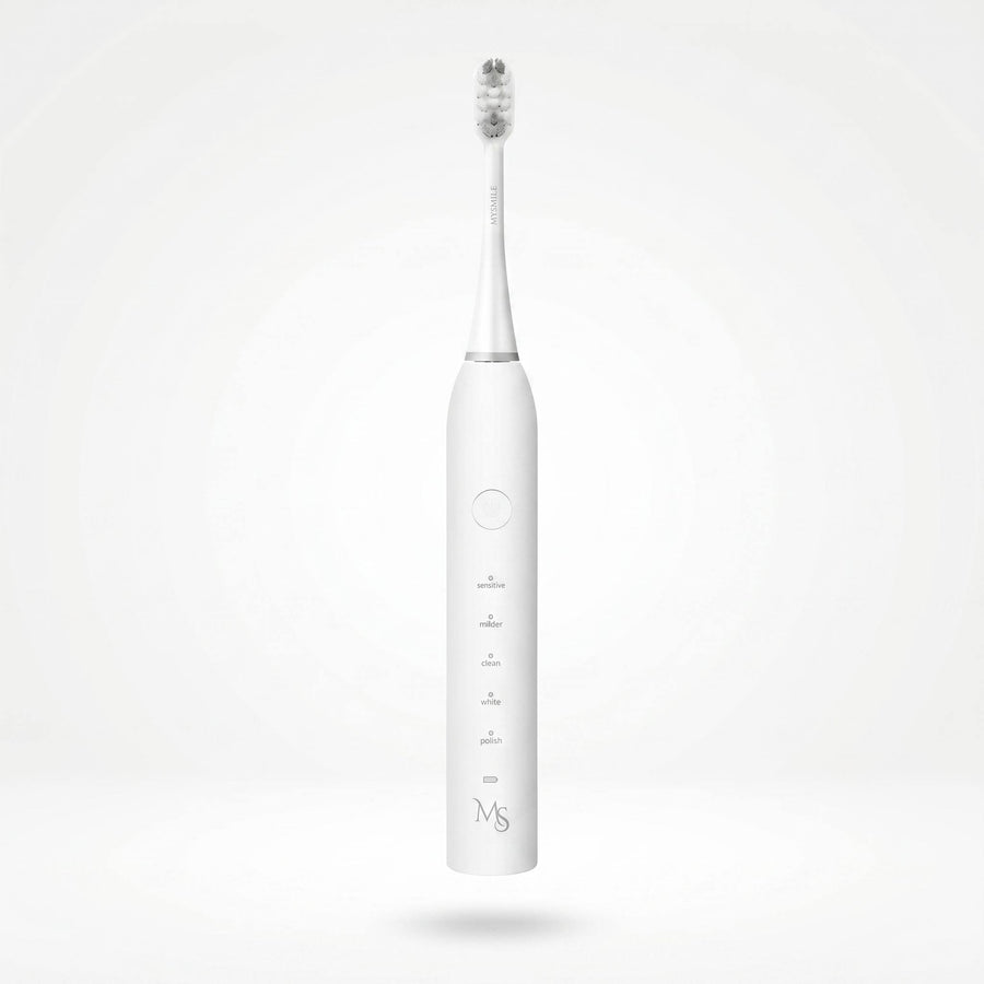 MySmile Sonic elektrinis dantų šepetėlis, balta spalva